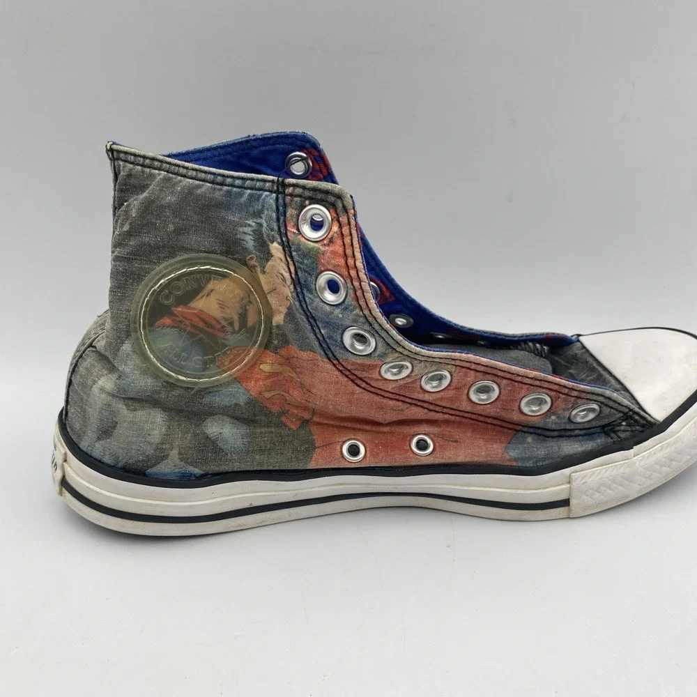 Superman Converse High Top Shoes Men's 8 Chuck Taylor All Star‎ x DC Comics